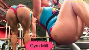 Gym Milf in Tiny Shorts